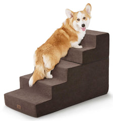 ABCPET escaleras-perro-cama-alta-1: ayuda a subir con tracción suave.