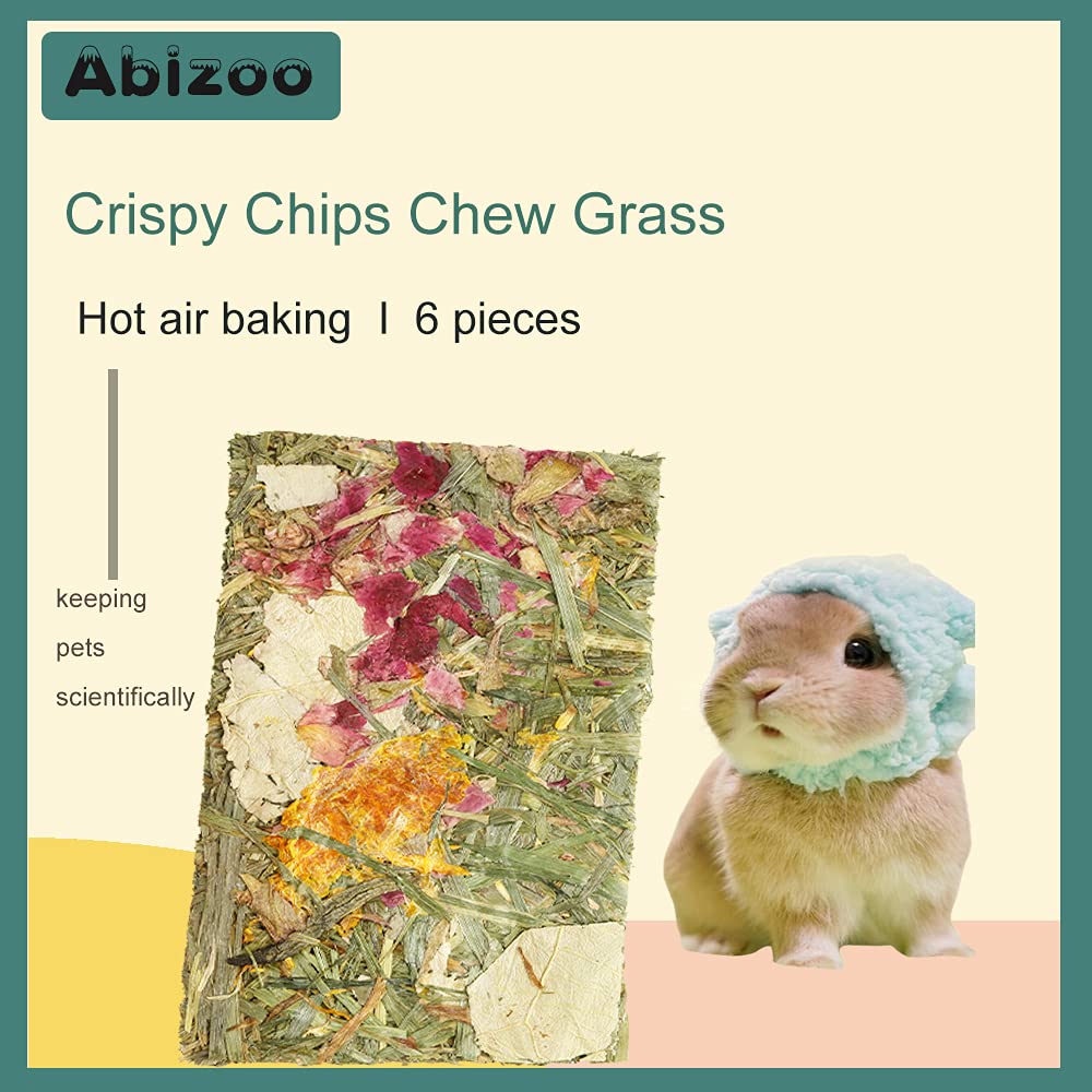 Abizoo golosinas para conejo con heno Timothy y aroma floral.