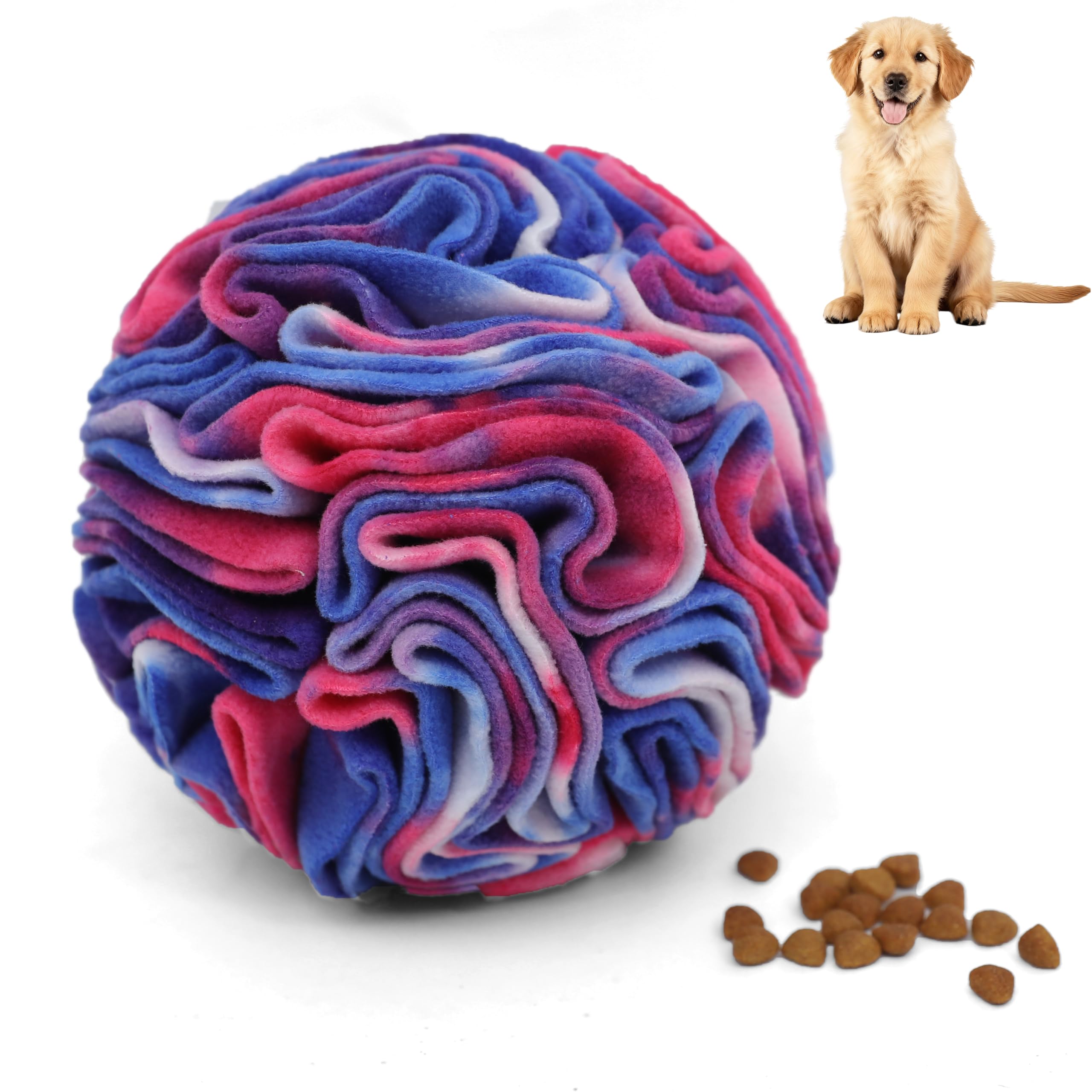 Ablechien Snuffle Ball con tela polar suave para juego seguro.
