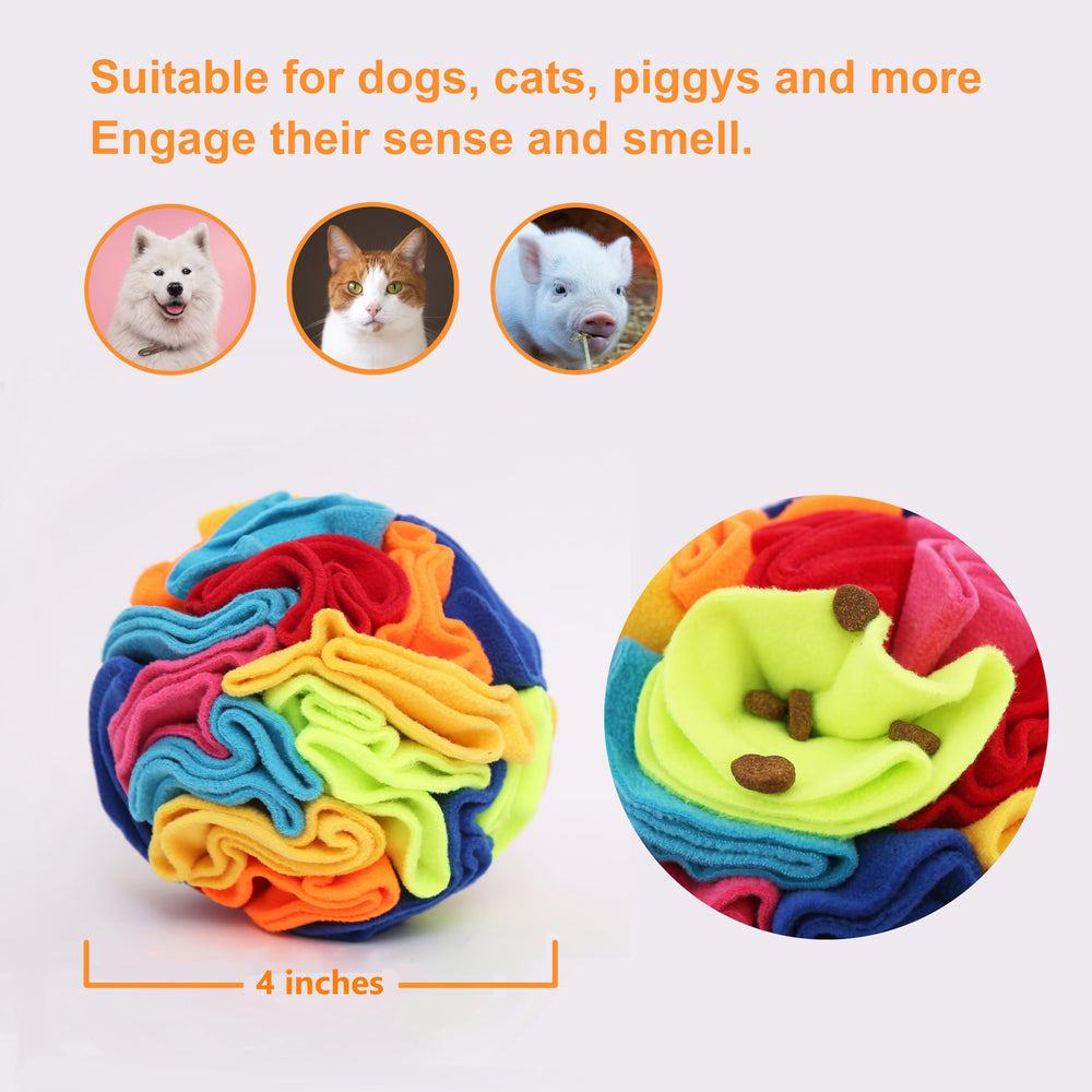 Ablechien Snuffle Ball con juego de instinto para forrajeo y recompensa de premios.
