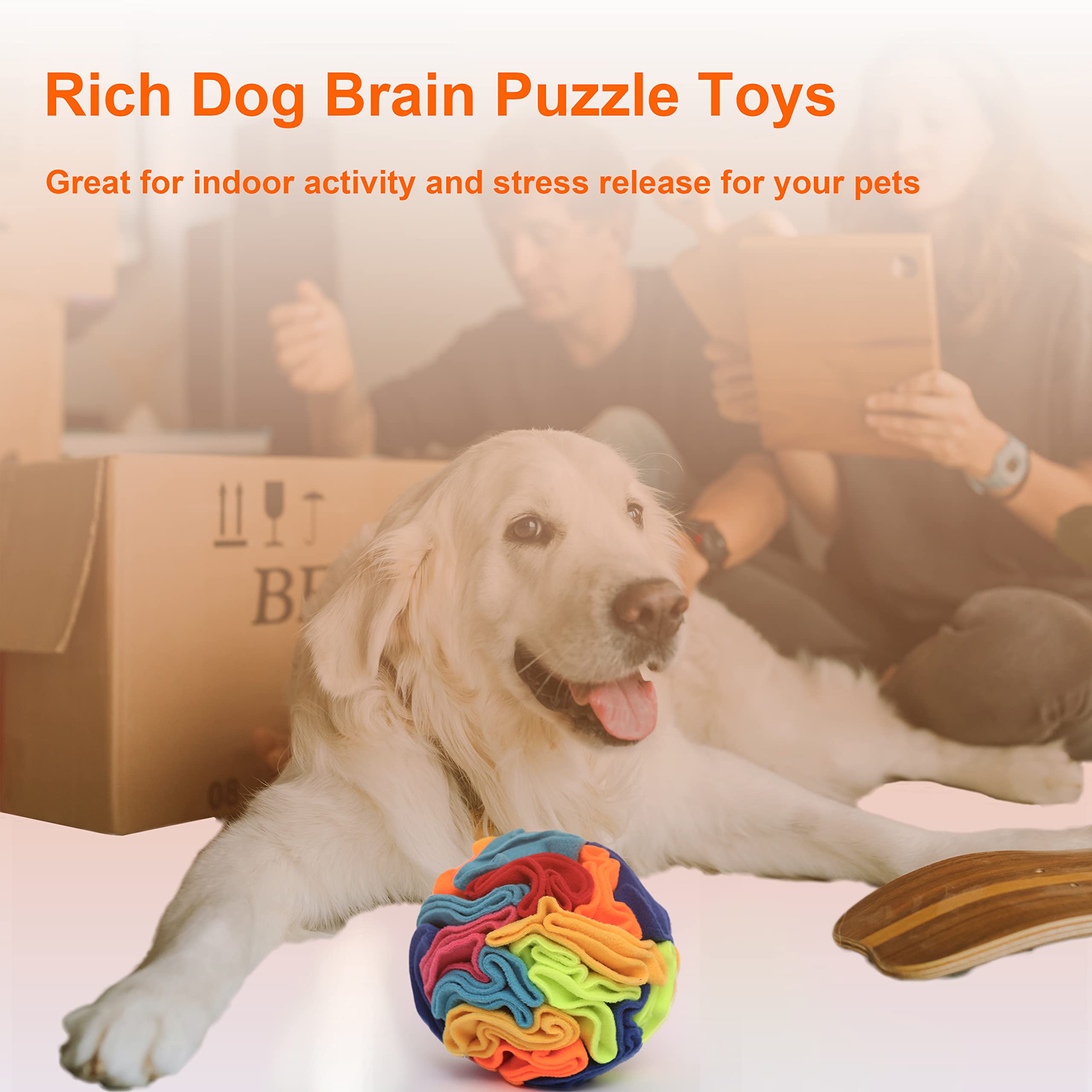 Ablechien Snuffle Ball para uso diario sin desorden, ideal para días de lluvia.