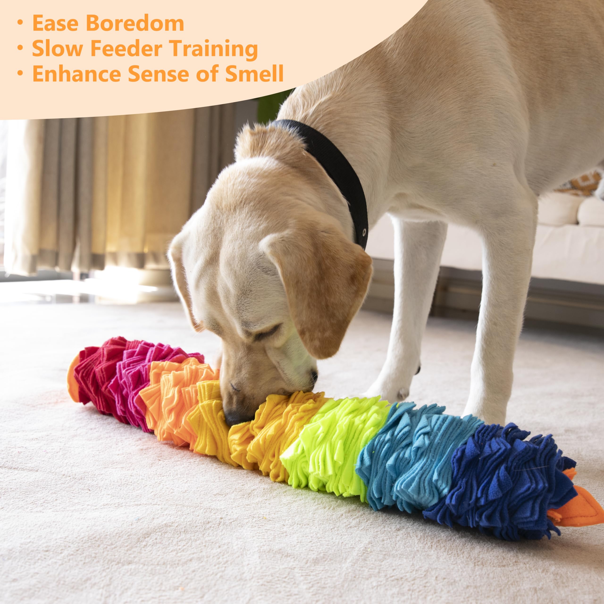Ablechien Serpiente Snuffle Rainbow, paraforraje que invita a buscar bocadillos escondidos