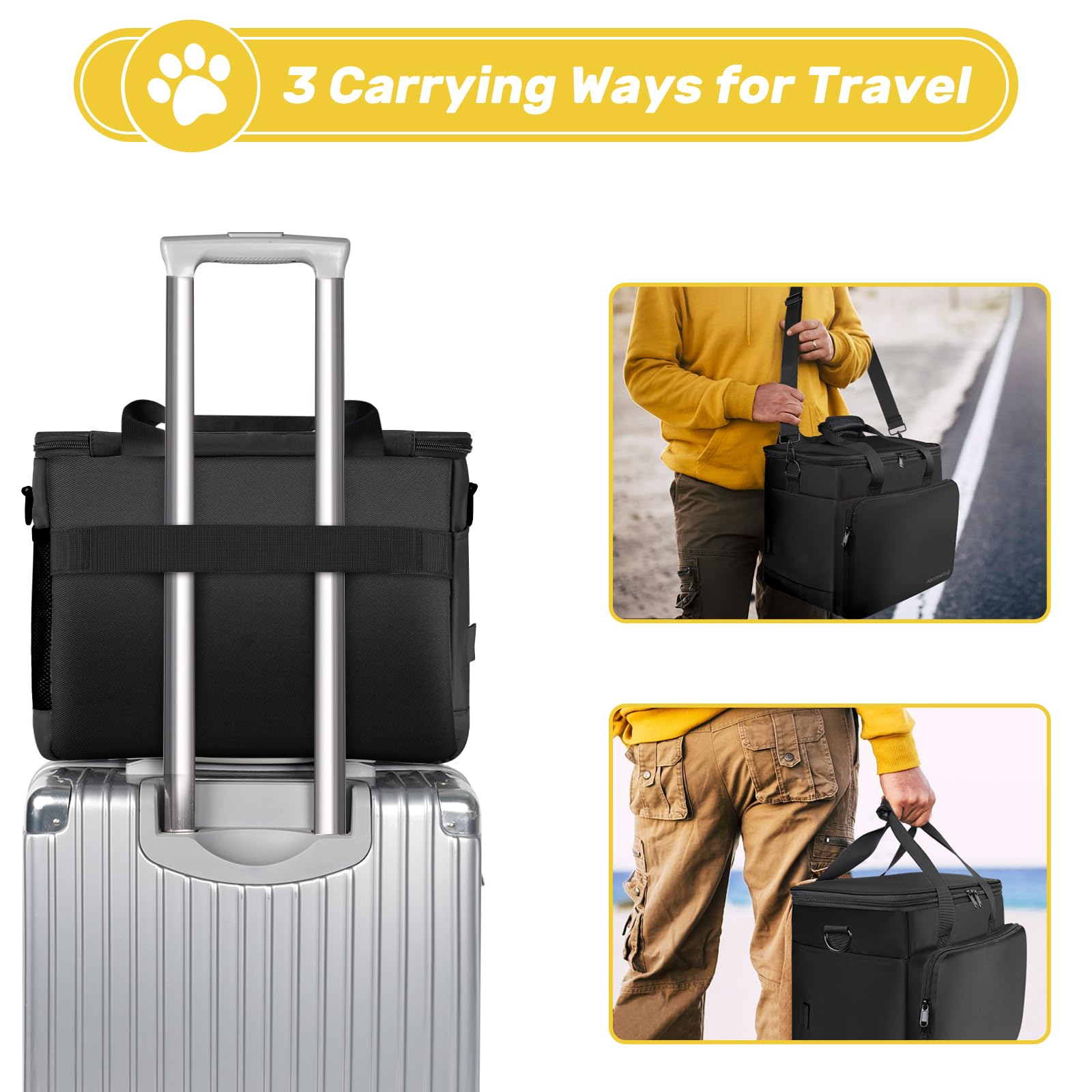 Abrimelodi set de viaje con divisor ajustable para adaptar el interior.