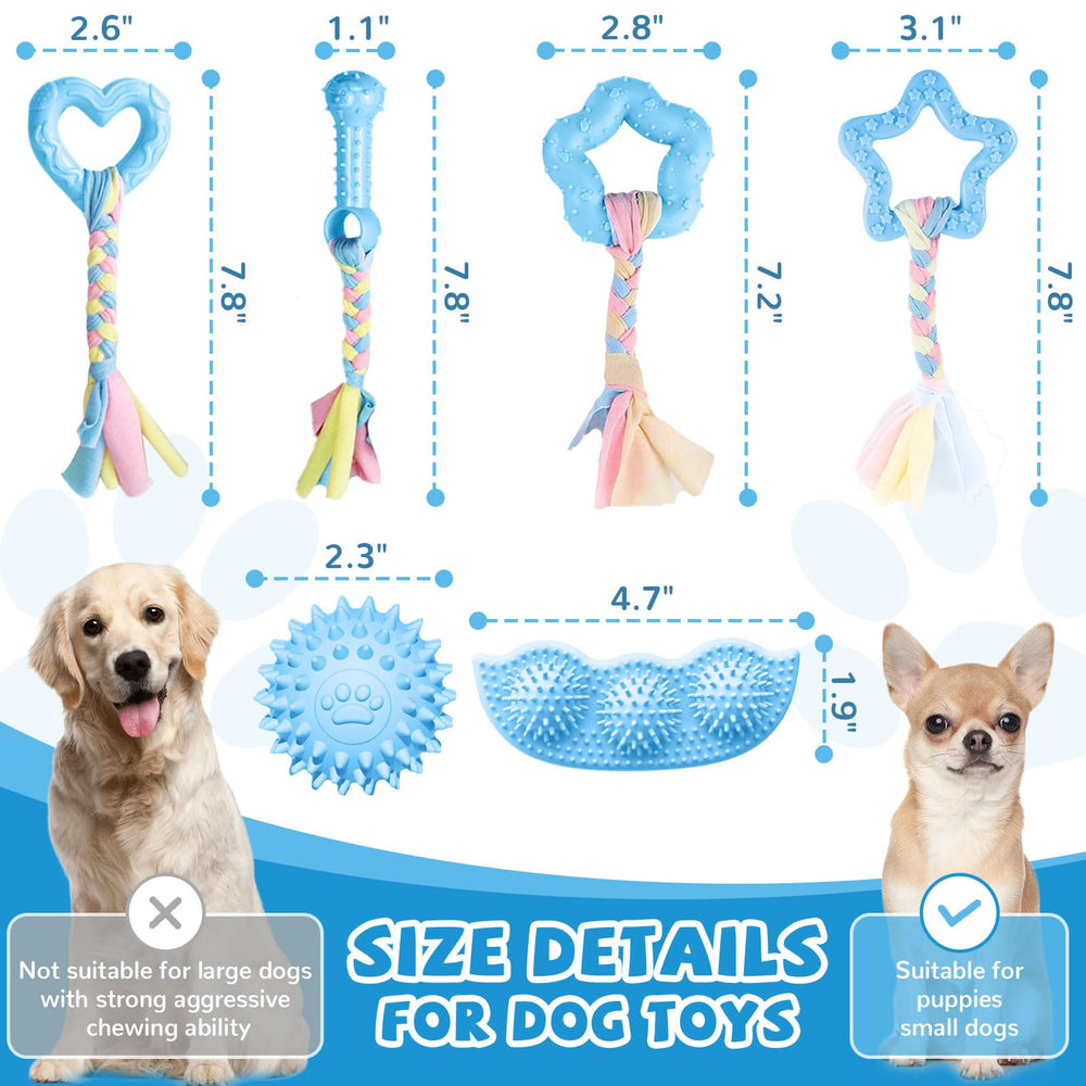 ABRRLO juguete duradero para dientes de cachorros, opción estable y segura.