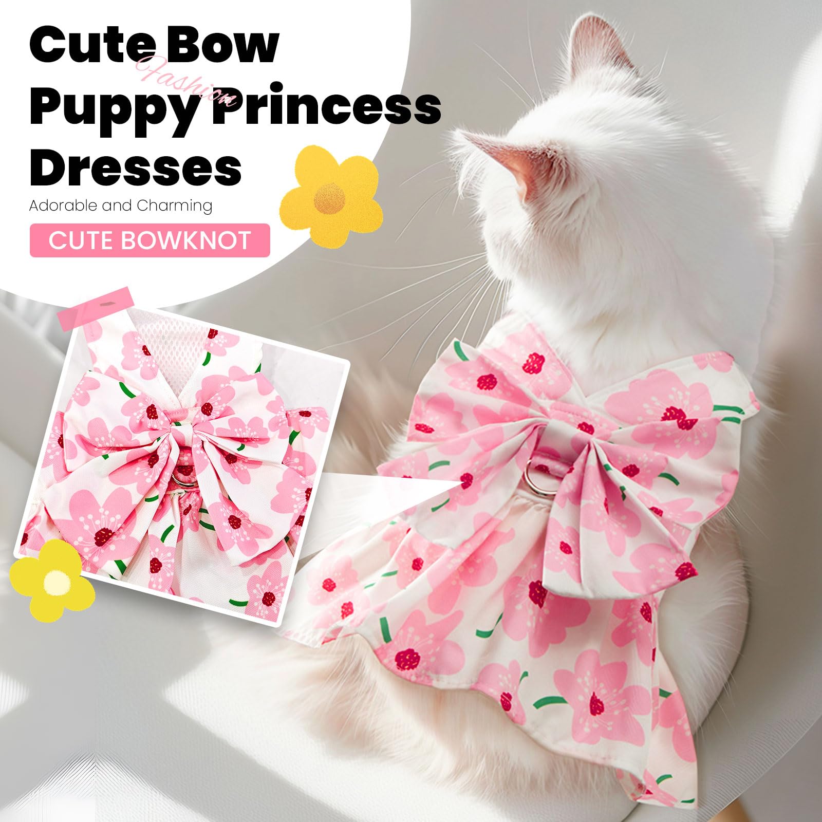 ABRRLO Malla transpirable en el vestido, mantiene fresca a tu mascota.