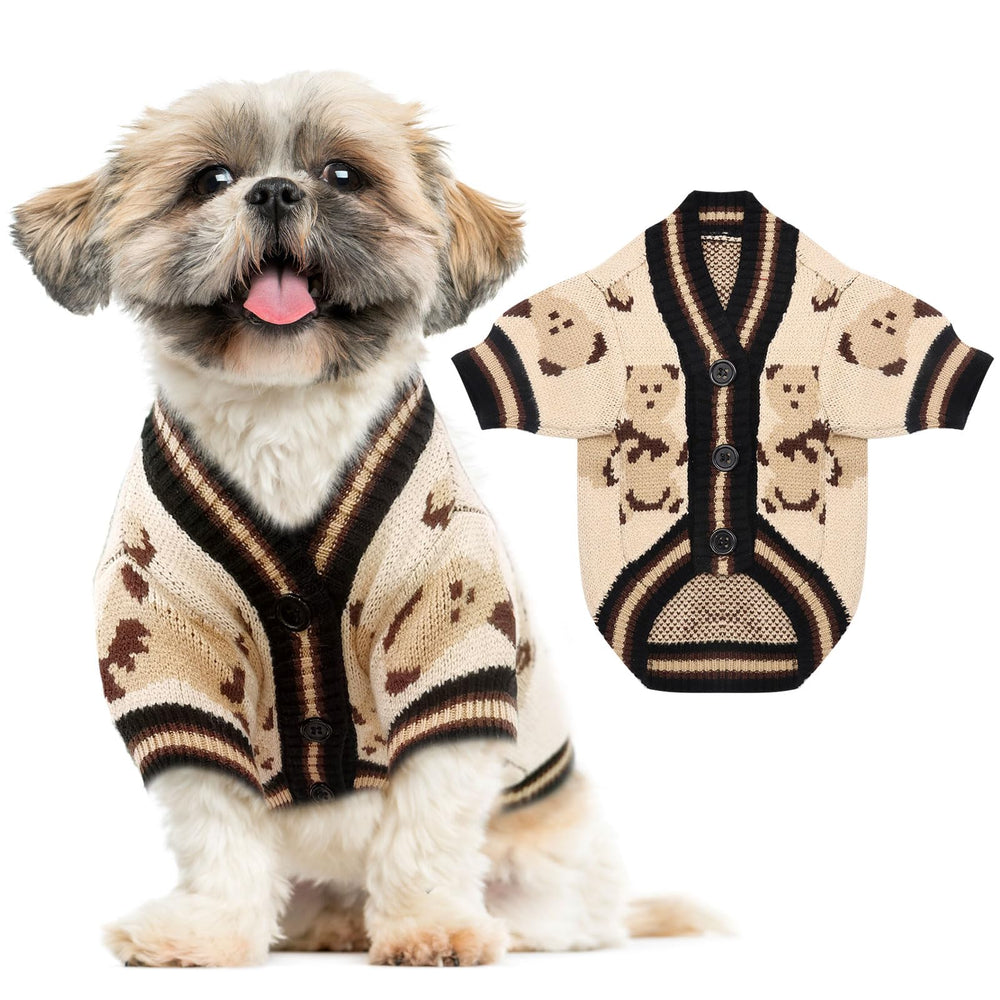 ABRRLO sudadera para perrito oso frontal: calor y estilo visibles.