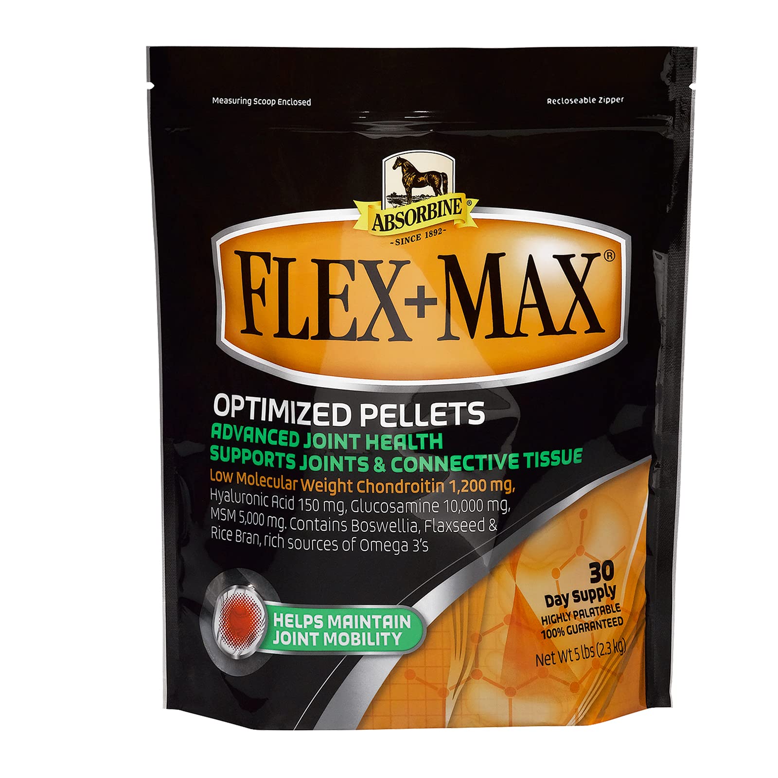 Absorbine Flex+Max: apto para caballos activos y entrenados.