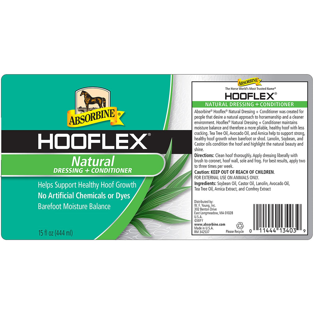 Absorbine Hooflex con cepillo aplicador para aplicación precisa.