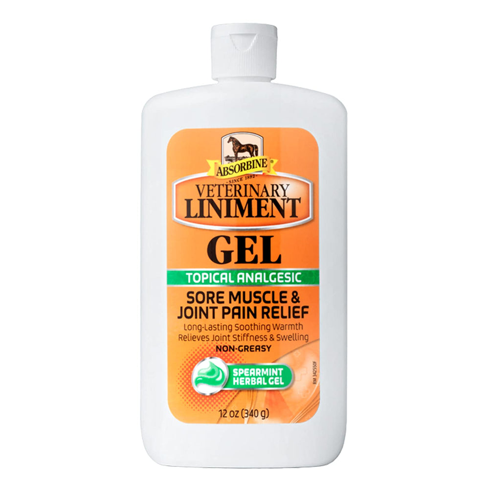 Absorbine Linimento analgésico: envase de 340 g para uso diario.