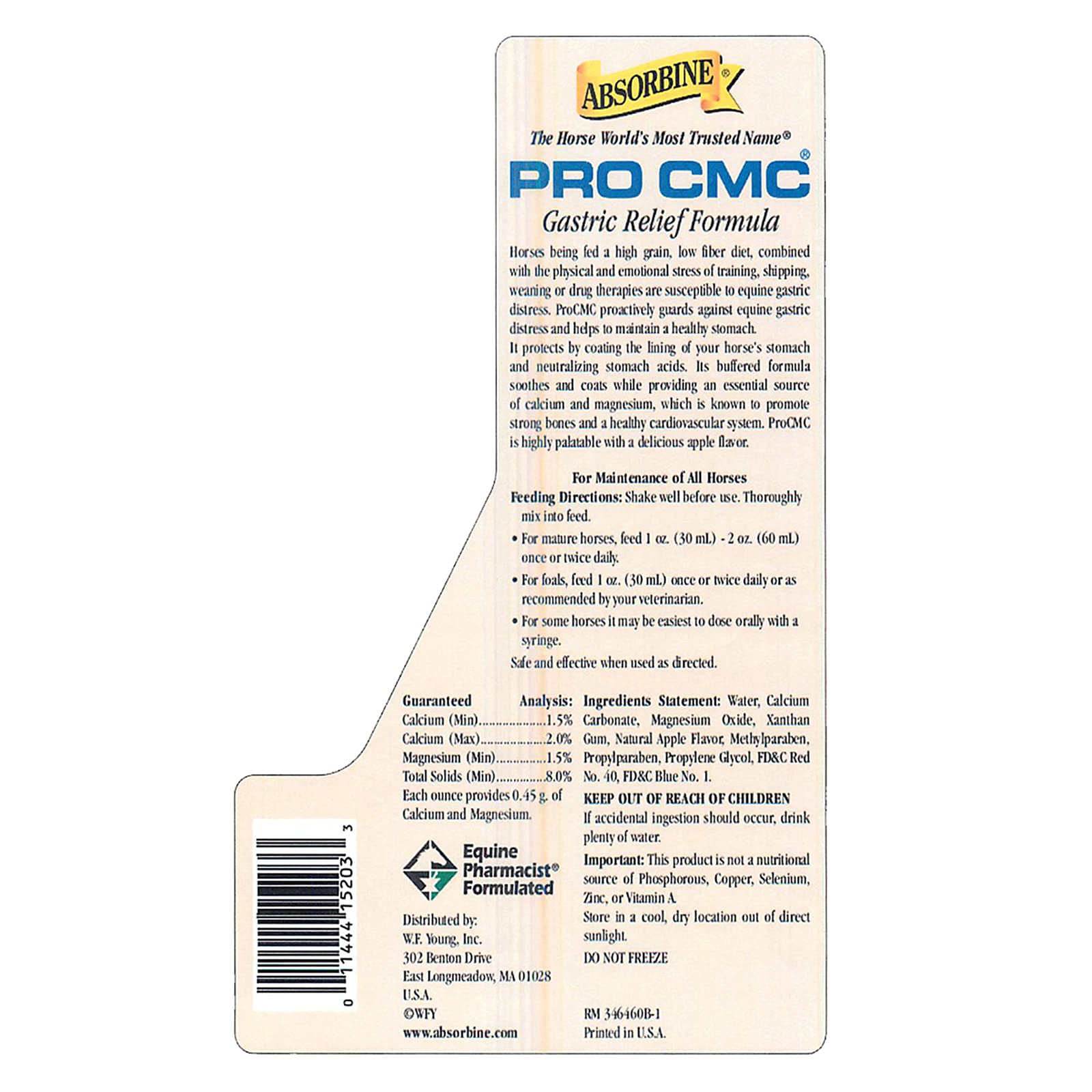 Absorbine PRO CMC, dosis vertida, uso diario fácil.