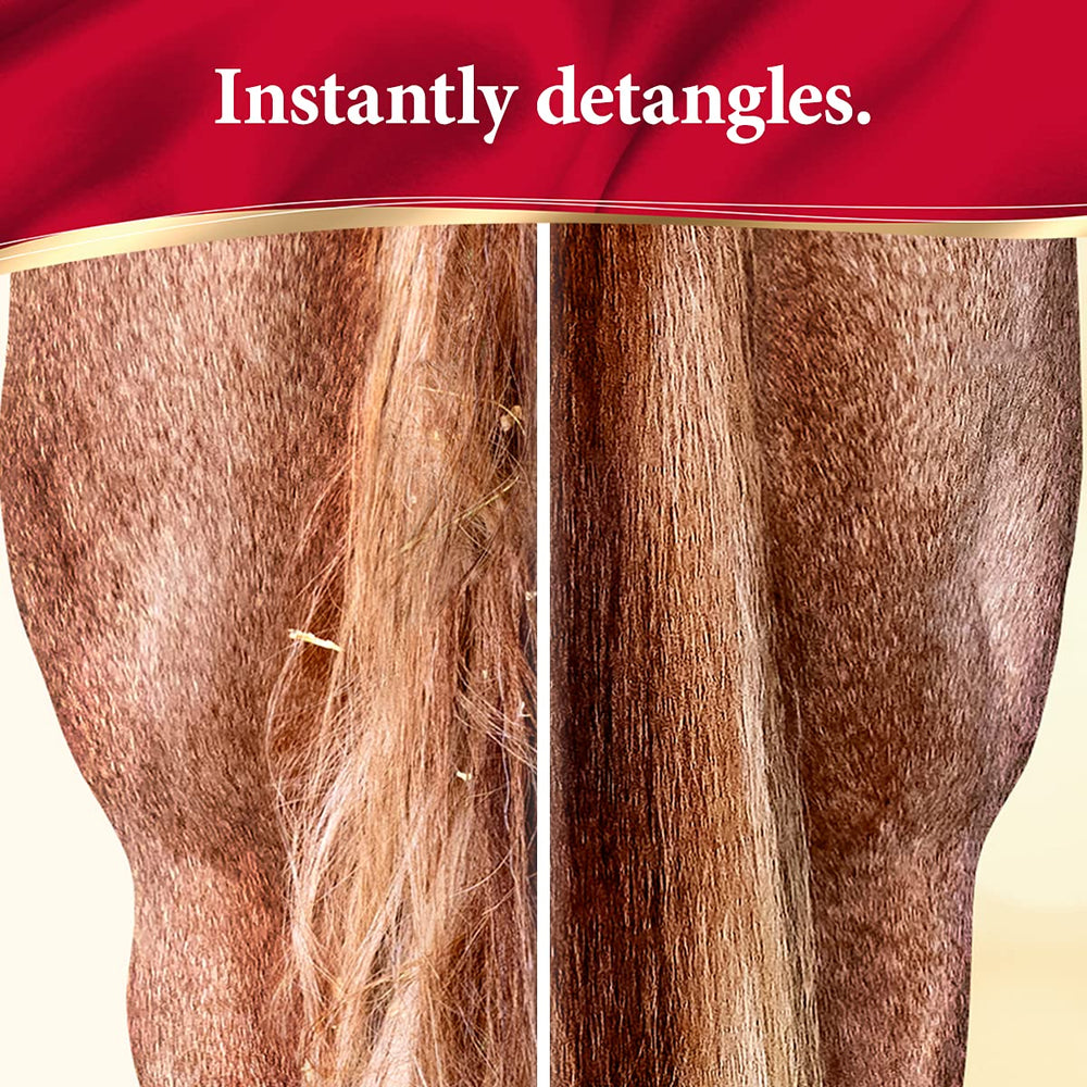 Absorbine ShowSheen desenreda colas para un acabado suave y manejable