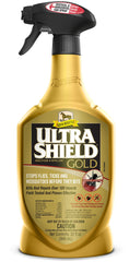 Absorbine UltraShield Gold: botella vista frontal mostrando protección contra insectos.