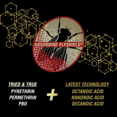 Absorbine UltraShield Gold protege contra moscas y garrapatas en caballos