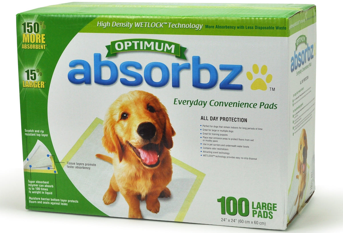 Absorbz tapetes de entrenamiento para perros: absorción superior y protección de suelos durante entrenamientos.