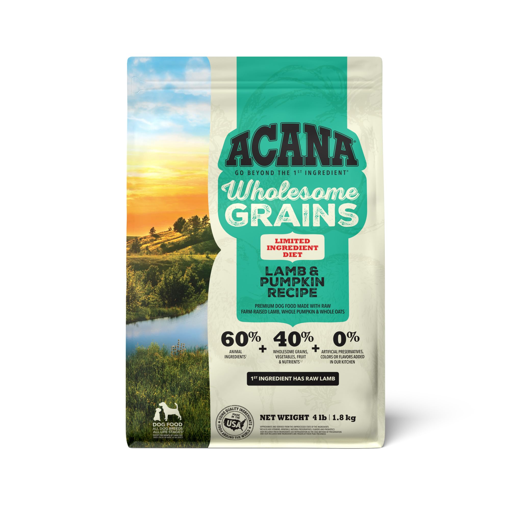 ACANA bolsa de 4 lb con cordero y calabaza para perros