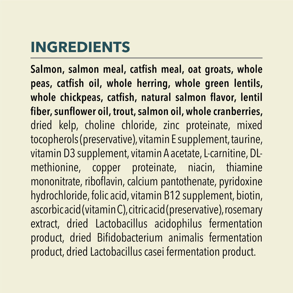 Ingredientes de pescado de alta calidad para energía diaria.