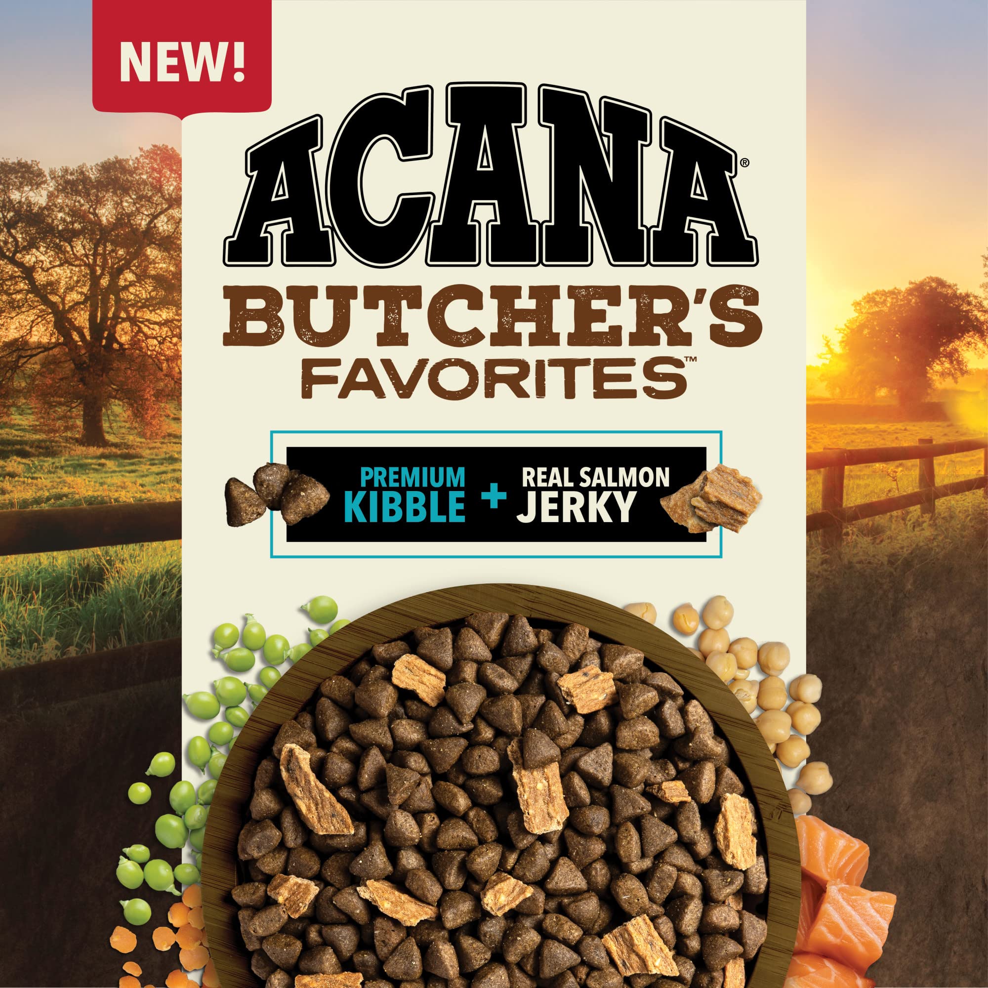 ACANA Butcher's Favorites pescado entero, fuente de proteína de alta calidad