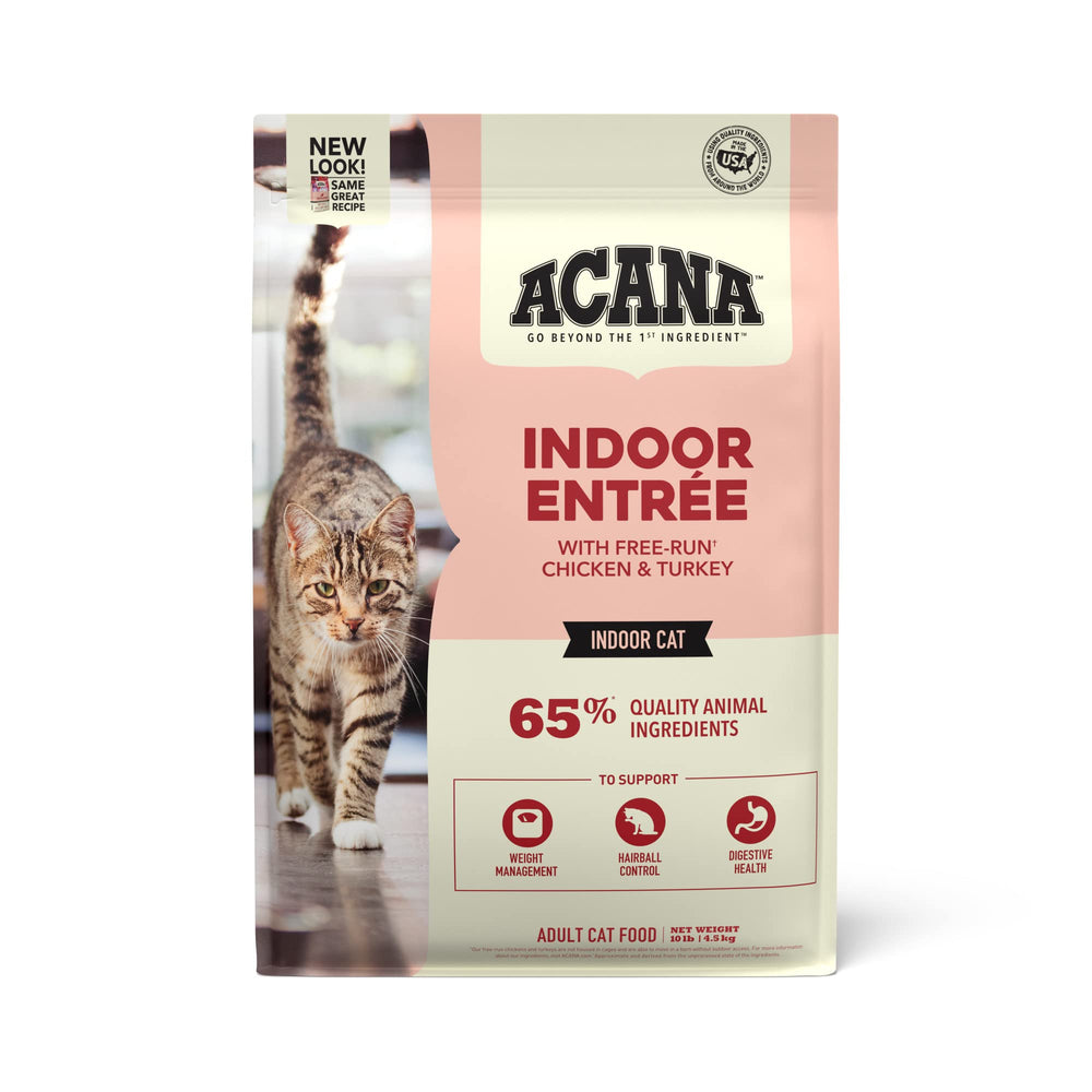 ACANA Entrada Interior, bolsa de 10 lb con croquetas para gatos de interior.