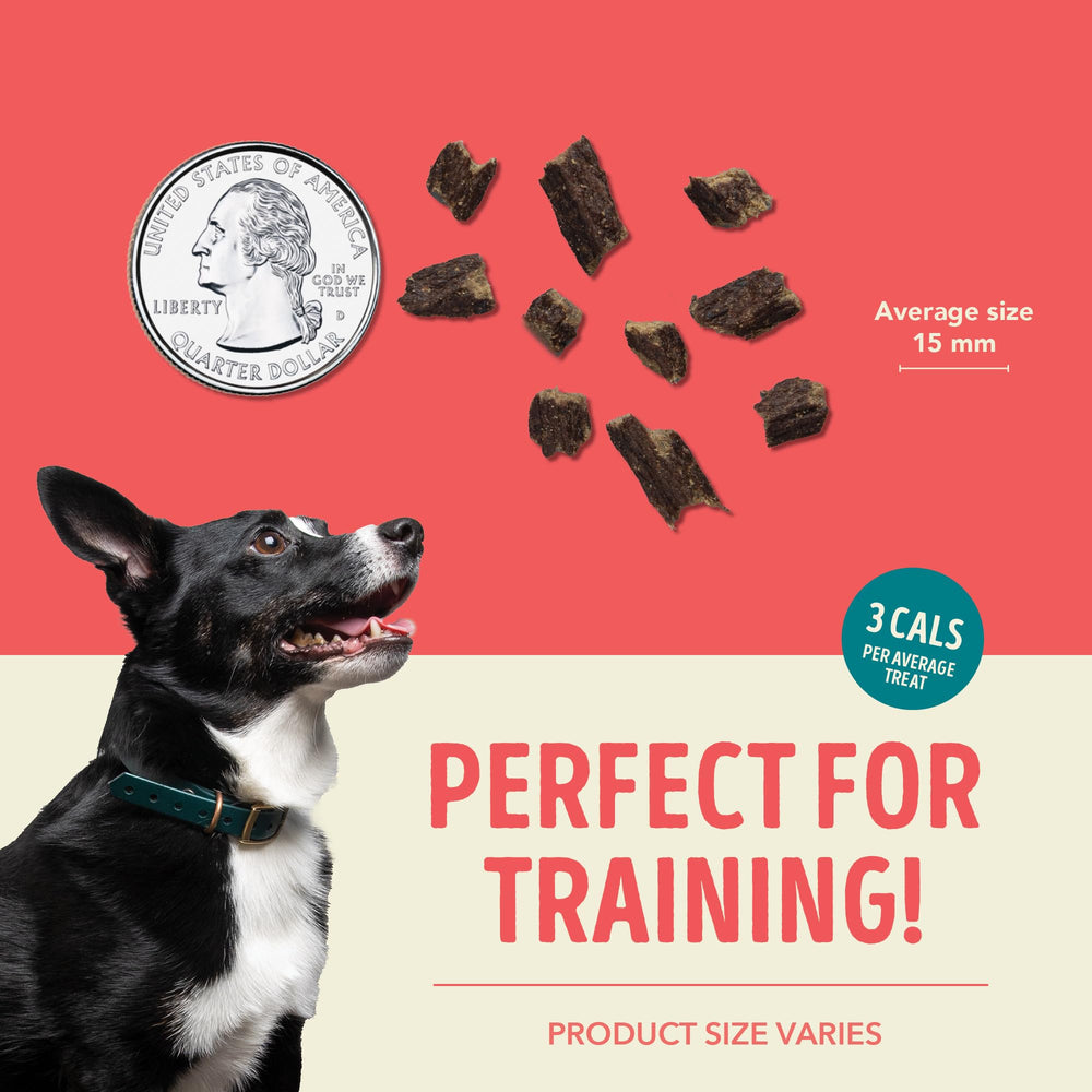 ACANA Jerky Bites, recompensa de entrenamiento suave para perros.
