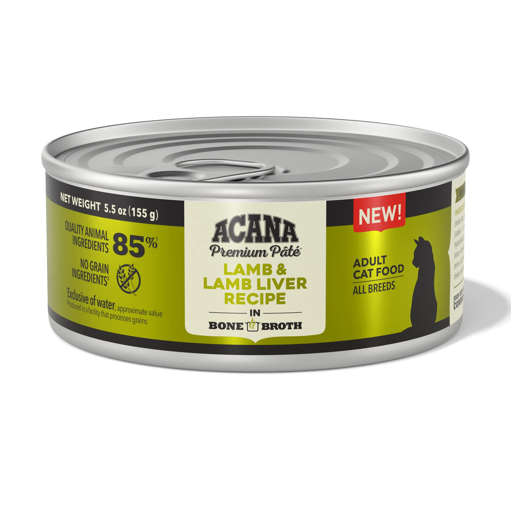 ACANA Paté cordero con hígado y caldo, ideal como comida principal.