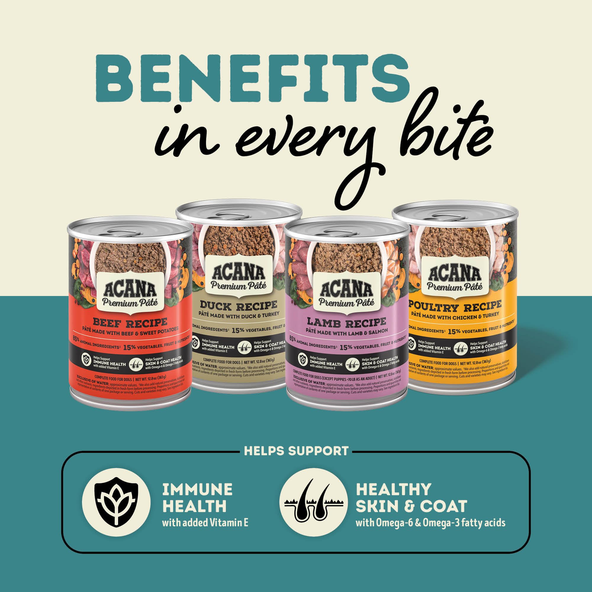 ACANA Premium Pâté servido en tazón realza sabor y satisfacción