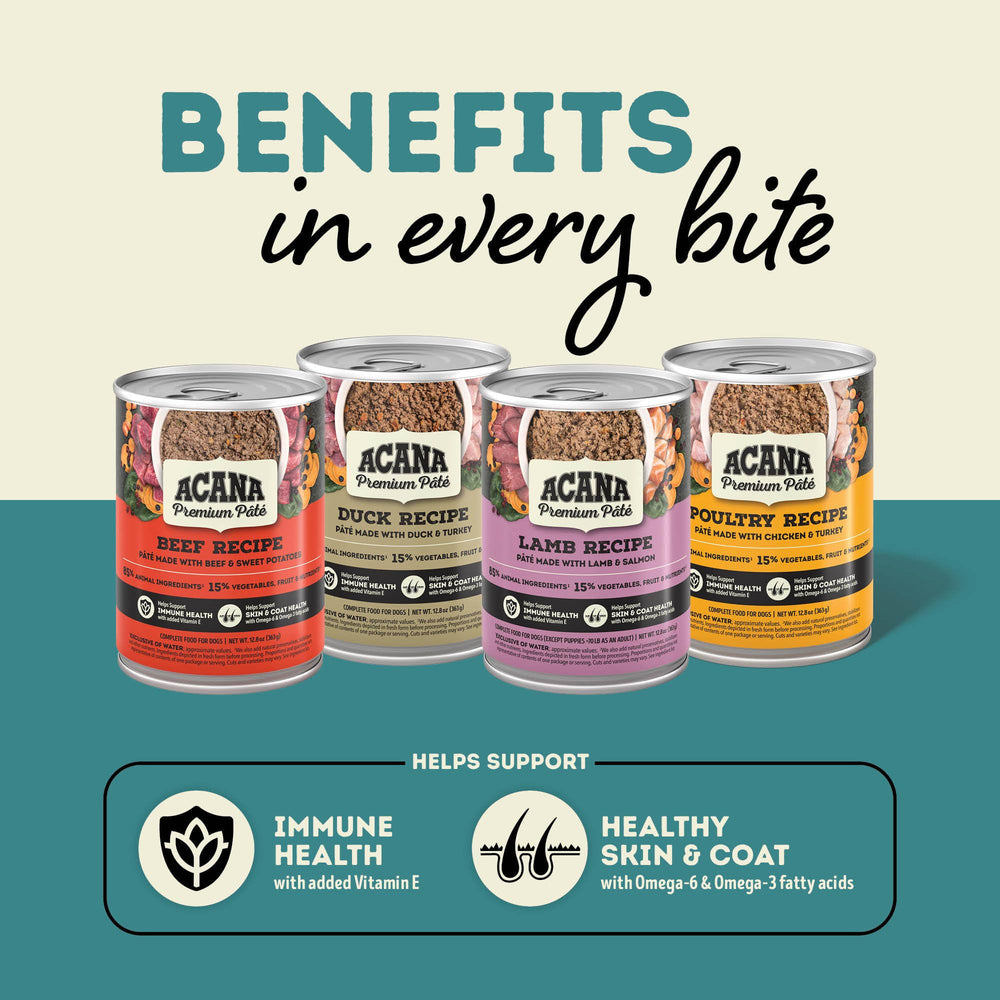 ACANA Premium Pâté servido en tazón realza sabor y satisfacción