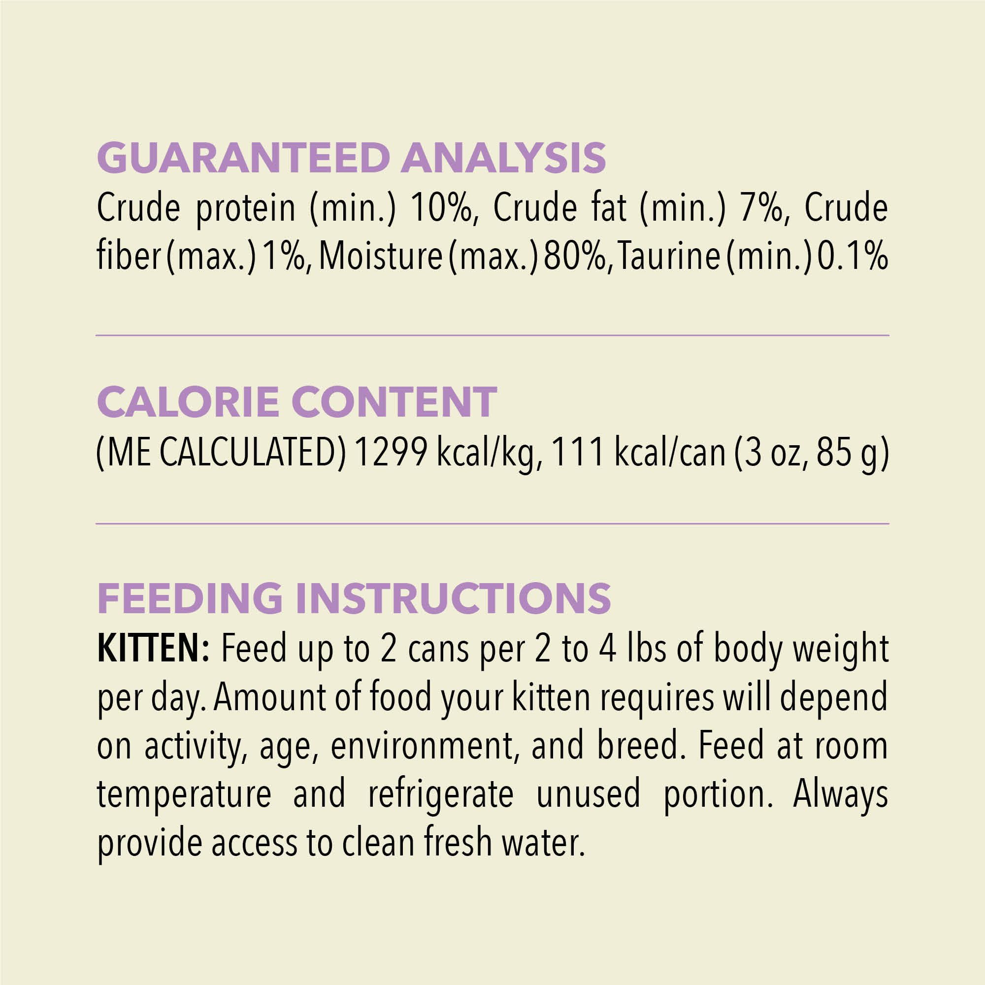 ACANA Premium Pate Gatito alto contenido de proteína animal.
