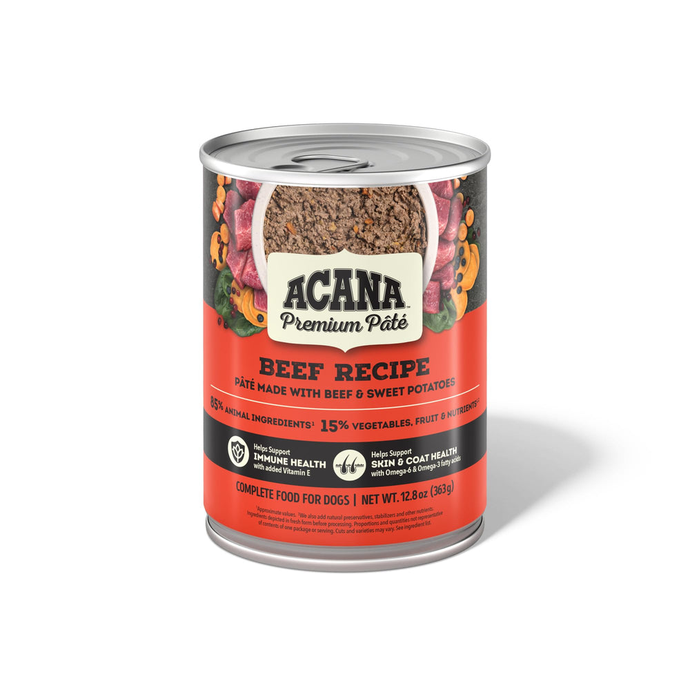 ACANA Premium PATE con 85% de ingredientes animales para sabor y nutrición