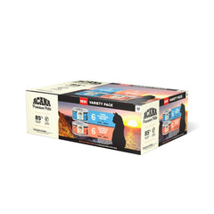 ACANA Premium Paté Salmón y Pollo en lata, proteína de alta calidad para gatos.