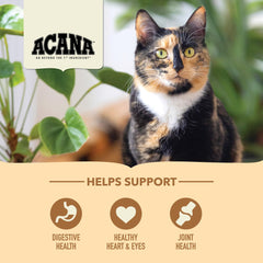 ACANA probióticos para apoyar la salud digestiva de gatos sénior.