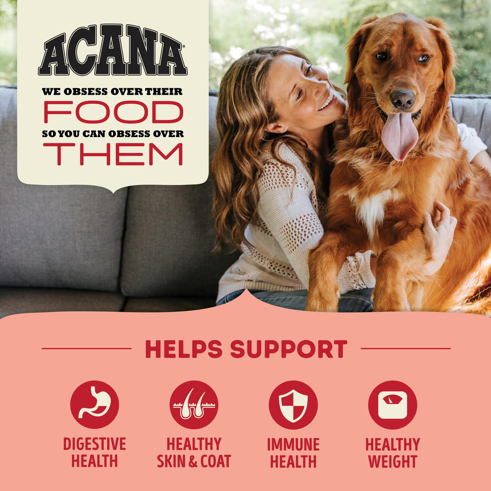 ACANA Revestimiento seco congelado aporta sabor intenso para la alimentación.