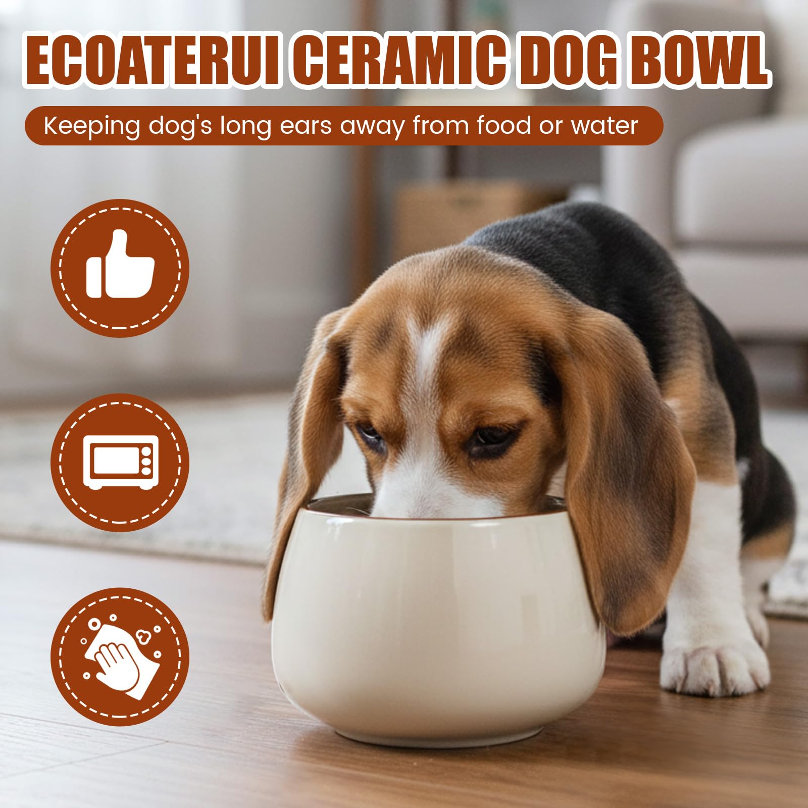 Acellegic tazón anti derrames para comida y agua de perros grandes