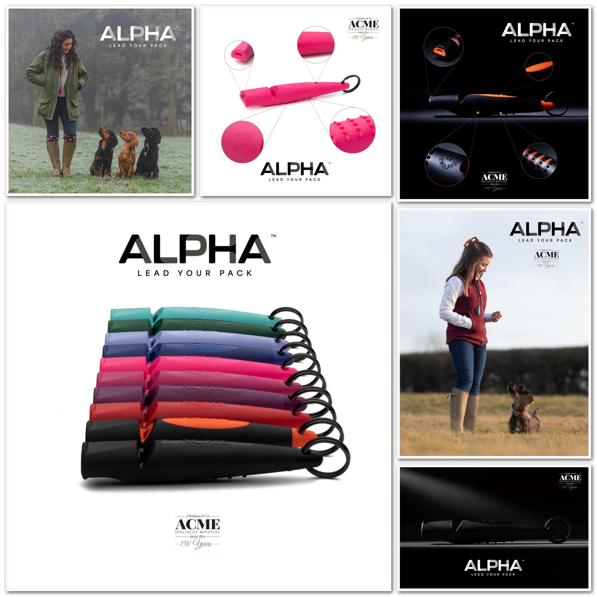 ACME Alpha 211.5 silbato con agarre ergonómico para manejo suave en cualquier condición
