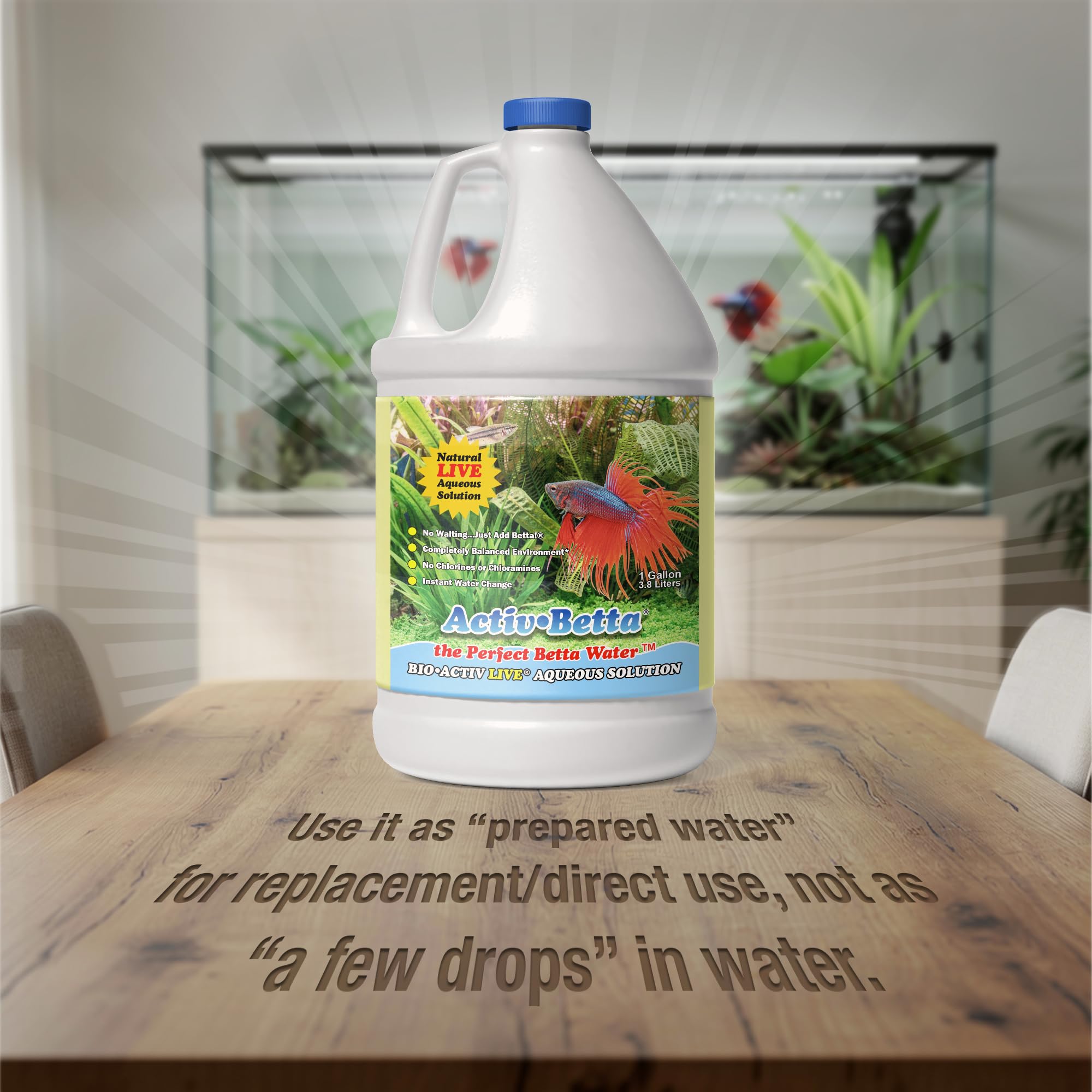 Activ Betta Bio-Activ Live: nutrientes para raíces y crecimiento de plantas.