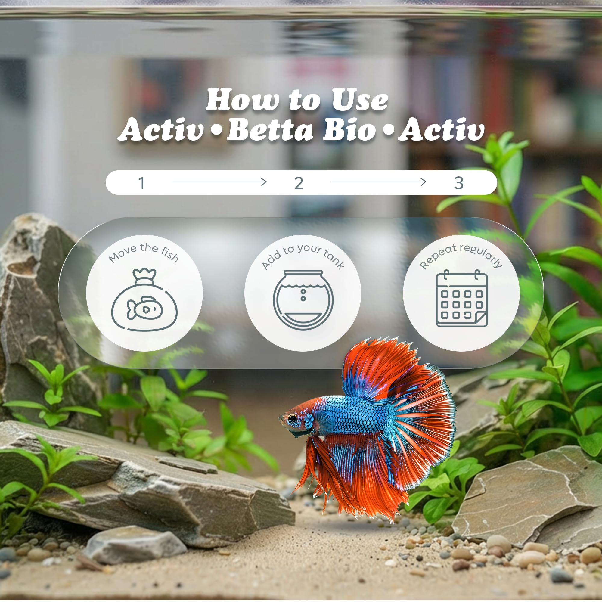 Activ Betta Bio-Activ Live: aporte de trazas minerales para peces y plantas.