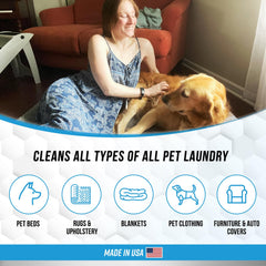ACTIVE Detergente enzimático para mascotas con enzimas naturales para manchas difíciles.