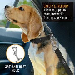 Active Pets hebilla giratoria 360° para cinturón canino, movilidad y seguridad en coche