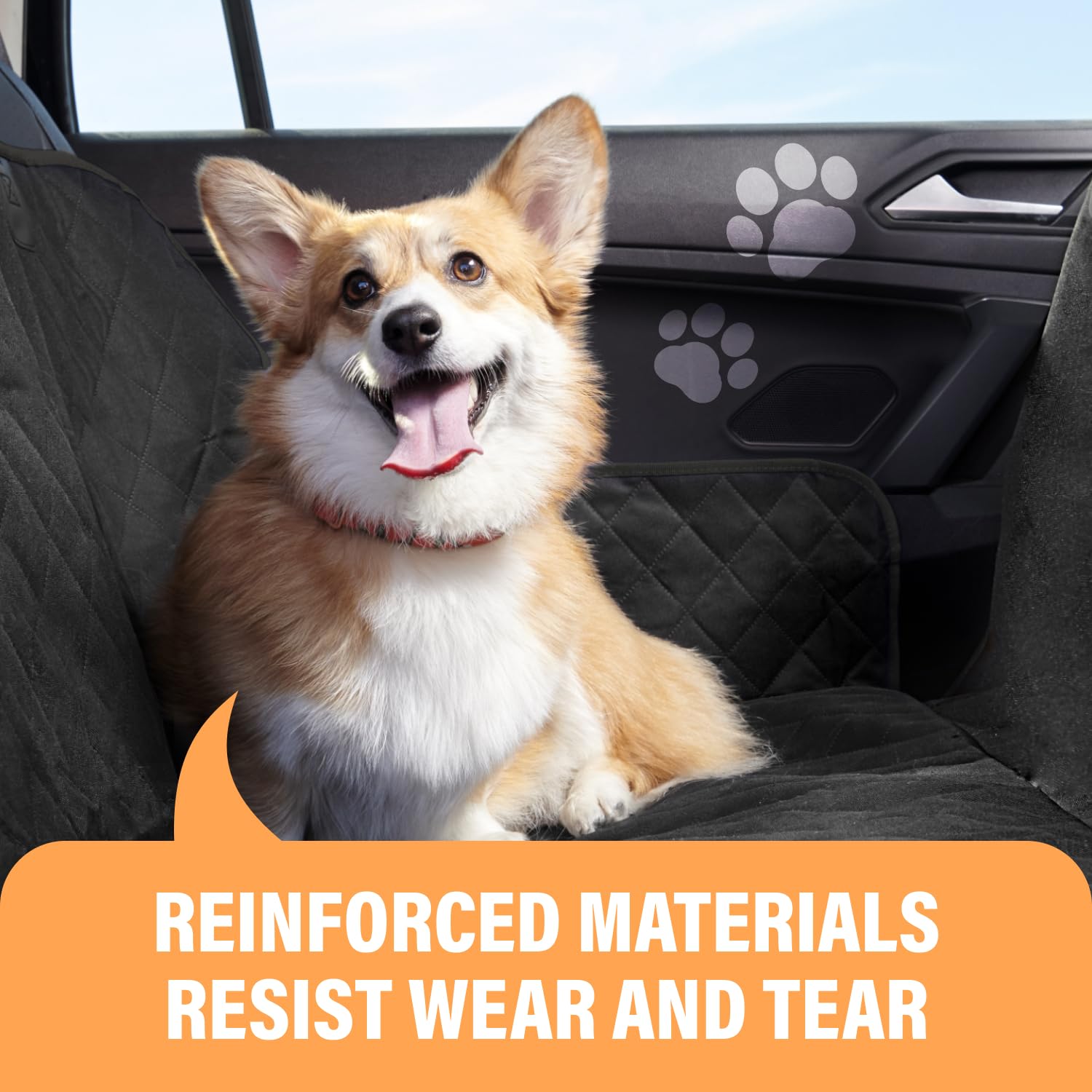 Active Pets cubierta de asiento trasero impermeable 600D Oxford evita derrames.