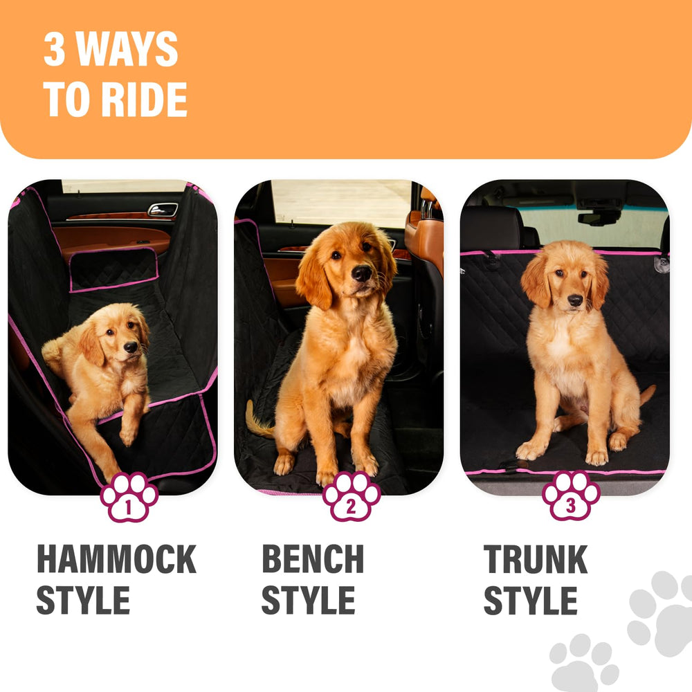 Active Pets hamaca con hebilla de seguridad rosa XL para más tranquilidad.