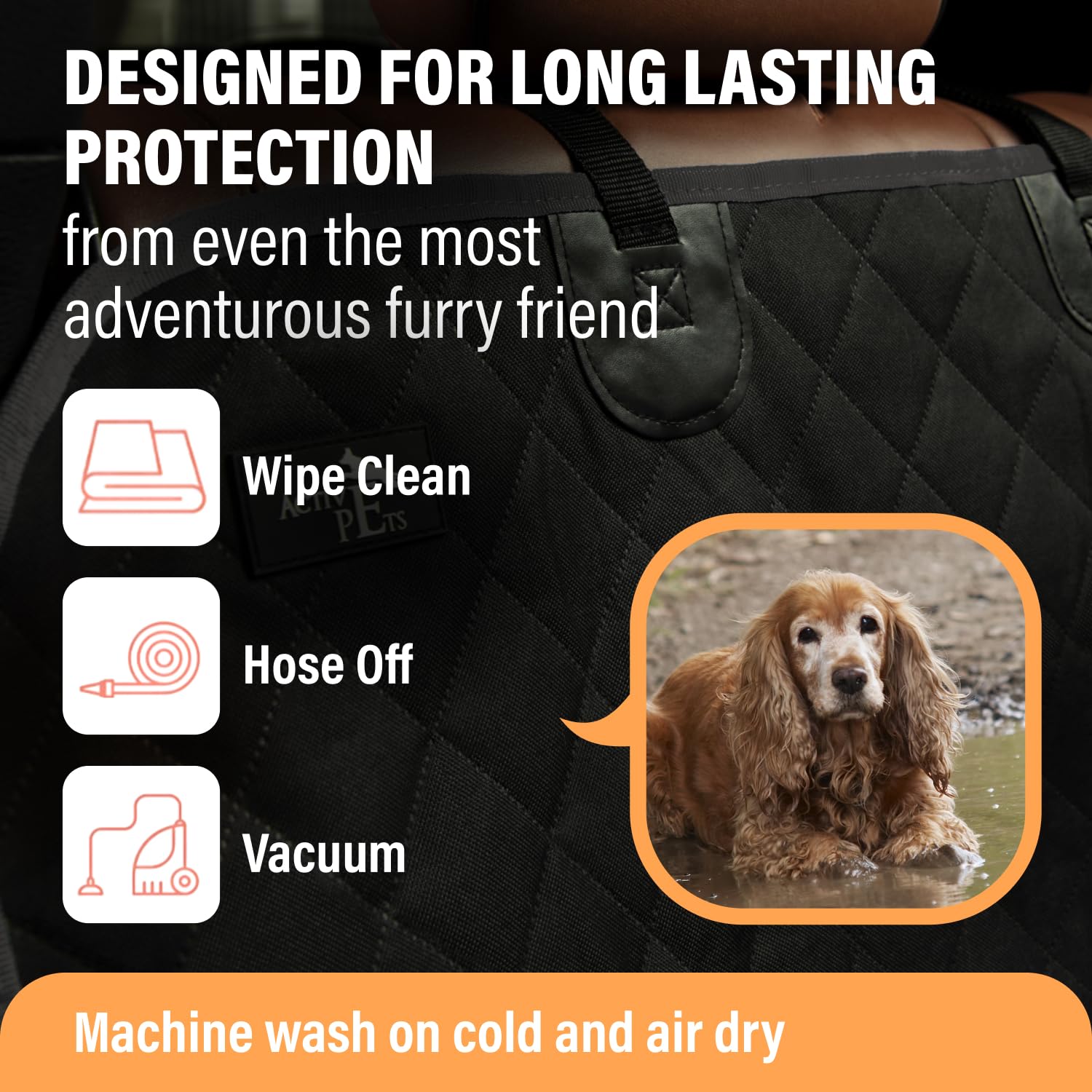 Active Pets lavado a máquina para mantenimiento sencillo y rápido.
