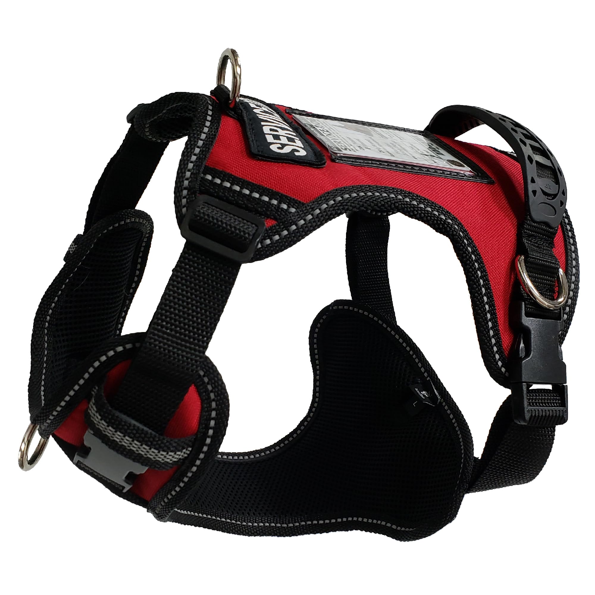 ActiveDogs arnés servicio ajustable XL, ofrece ajuste cómodo y control seguro para perros grandes.