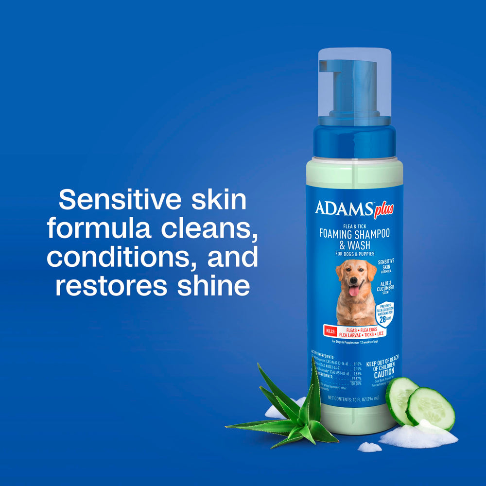 ADAMS Plus aroma aloe y pepino para un olor fresco.