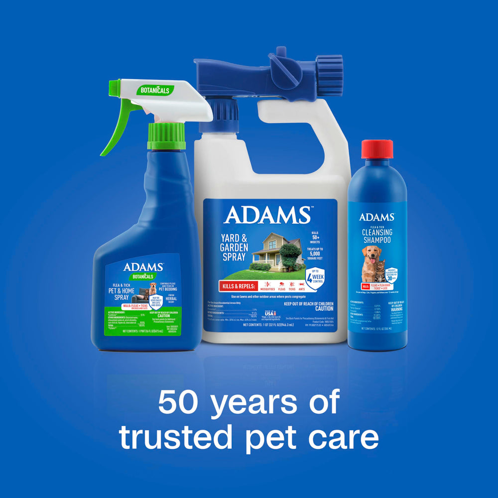 ADAMS Plus control de piojos y garrapatas al contacto.