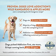 Addiction manzanas ricas en fibra para la digestión de perros