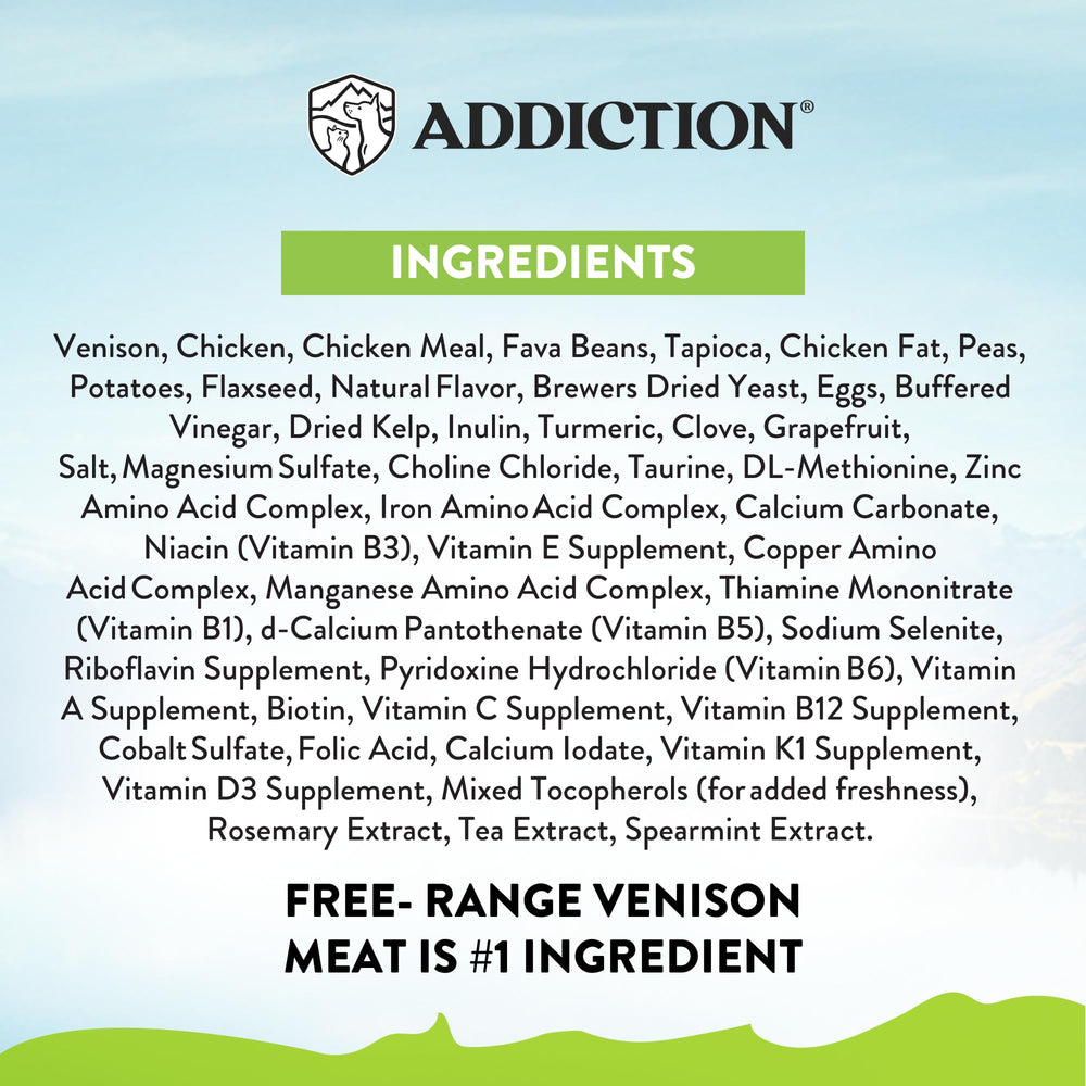 Addiction Viva Venison, etiqueta de Nueva Zelanda como sello de calidad