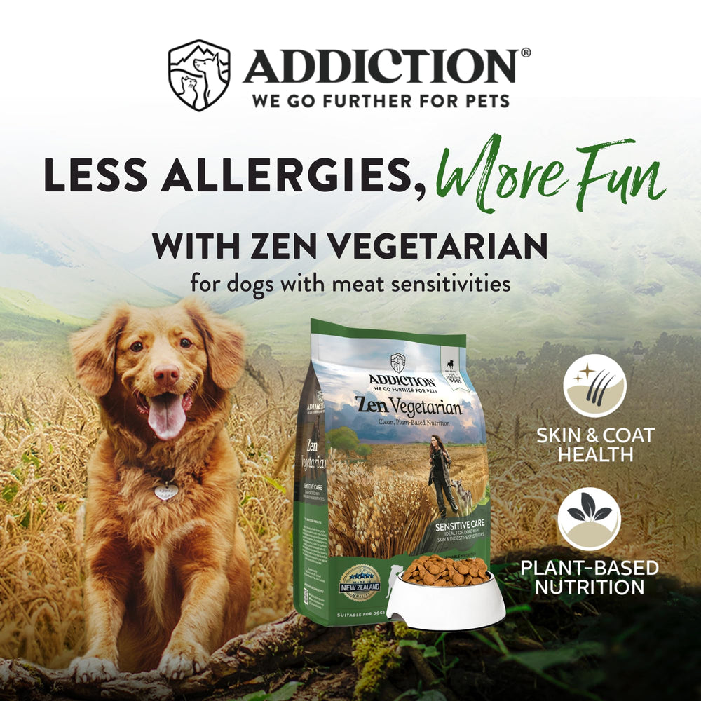 Addiction Zen perro disfruta cada comida: sabor suave y textura crujiente