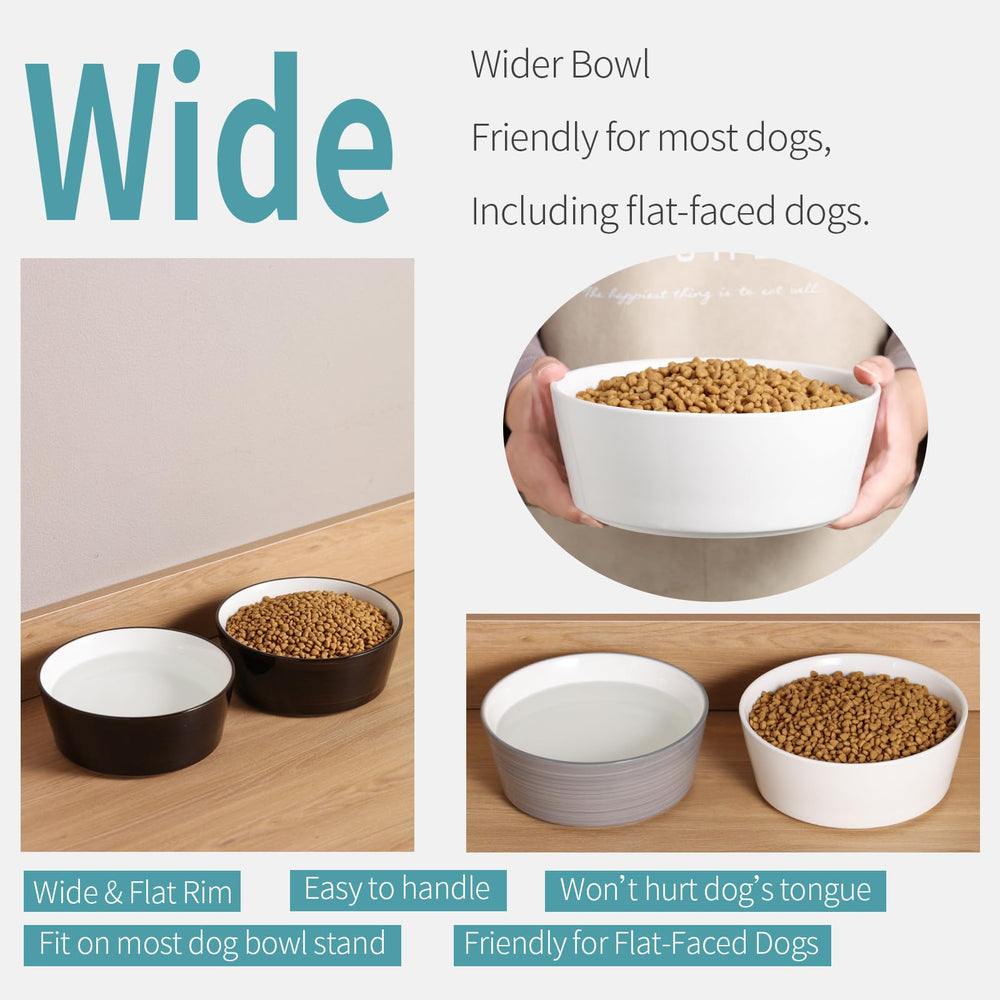 Addogyy tazón cerámico con capacidad extra, ideal para comidas grandes.
