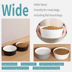 Addogyy tazón cerámico con capacidad extra, ideal para comidas grandes.