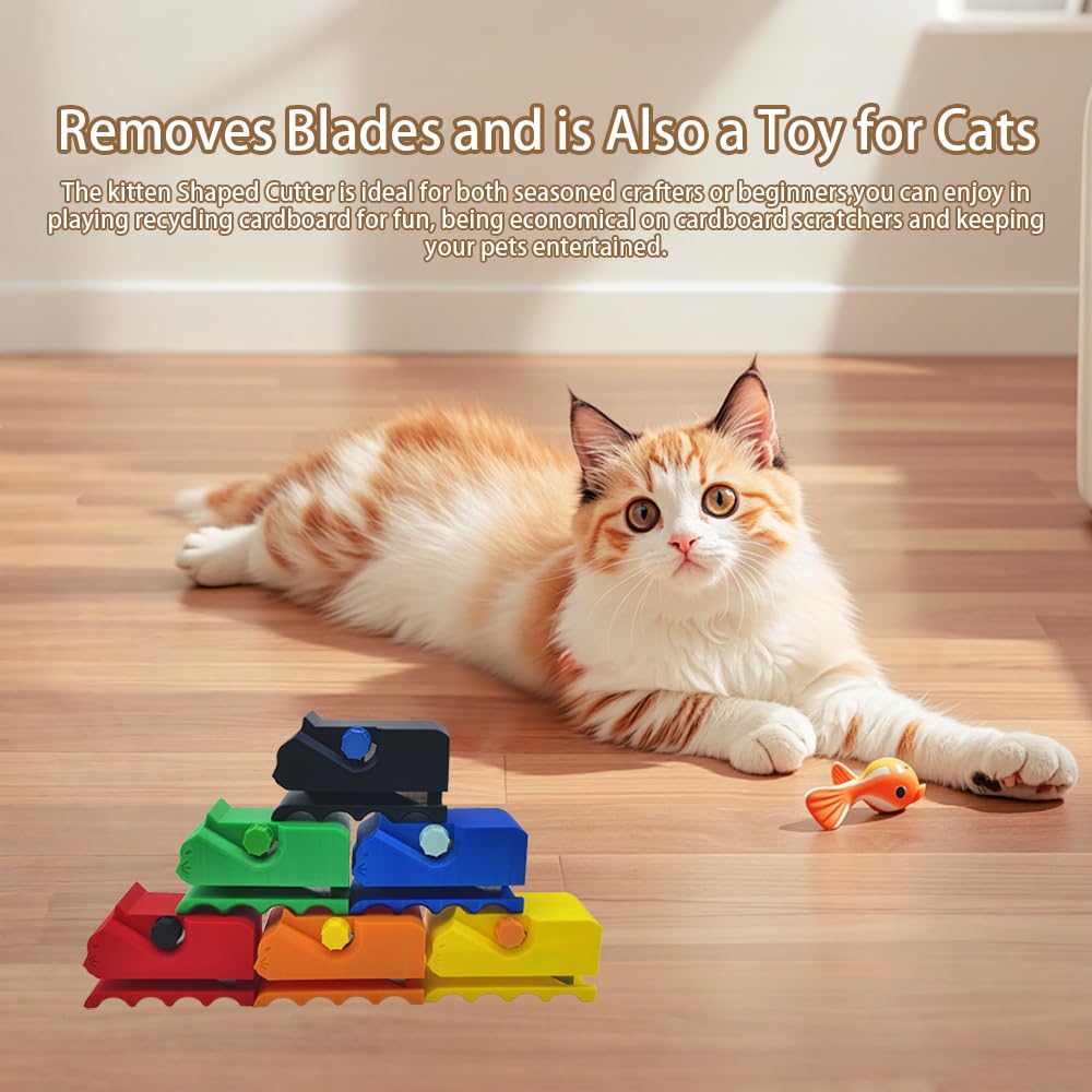 Cortar cajas de cartón grueso con Aderroo para ideas de rasca-gatos.