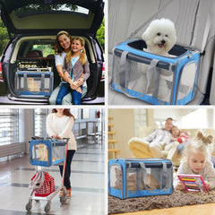 Adkyop transportin con persiana enrollable en los laterales.